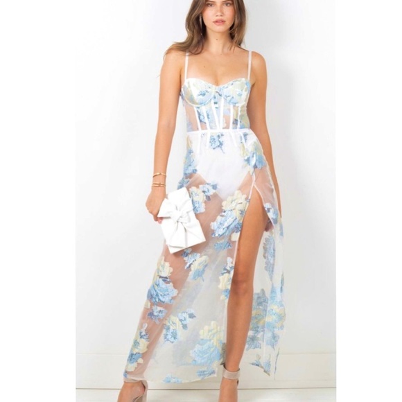 Cody organza jacquard maxi dress Clearance